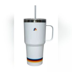 Aldi Gear 2024 White Stainless Steel Tumbler Travel Mug 28oz Limited Edition